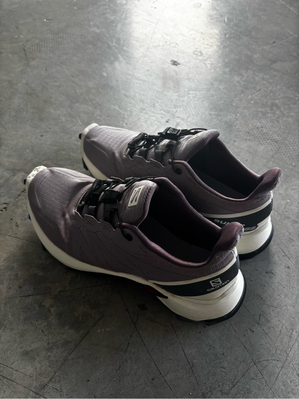 Salomon Purple and Black Women's Sneakers